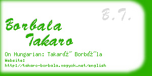 borbala takaro business card